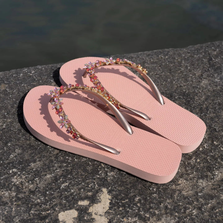 Chanclas by Simone Herrera "Valerie" rose/Full Diamond