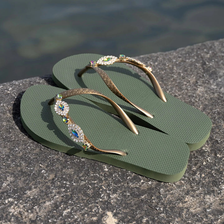 Chanclas by Simone Herrera "Carlina" grün/multicolor - NoAna FASHION BEAUTY STYLING