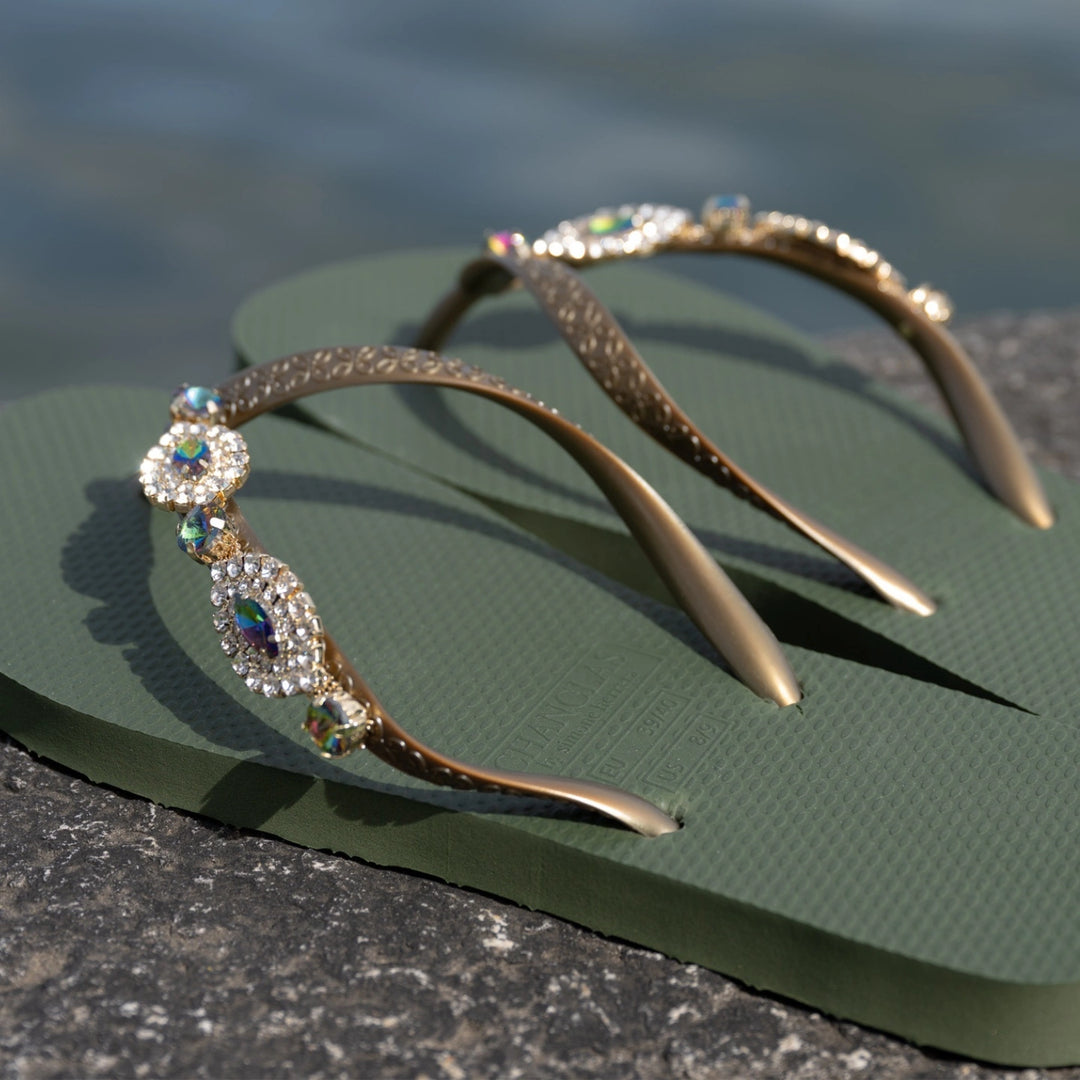 Chanclas by Simone Herrera "Carlina" grün/multicolor - NoAna FASHION BEAUTY STYLING