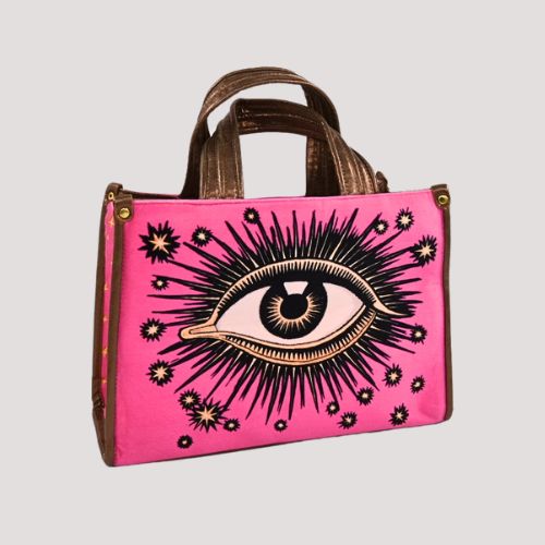 La Funky Mexicana - La Grande Velvet Bag - neonpink - NoAna FASHION BEAUTY STYLING