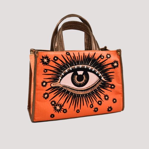 La Funky Mexicana - La Grande Velvet Bag - orange - NoAna FASHION BEAUTY STYLING