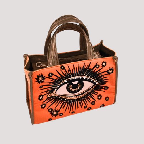 La Funky Mexicana - La Grande Velvet Bag - orange - NoAna FASHION BEAUTY STYLING