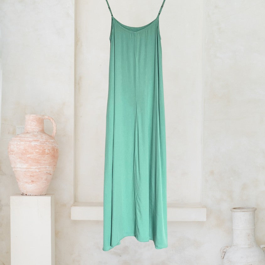 SALTY SKIN LONGDRESS WOMEN - sage (grün)